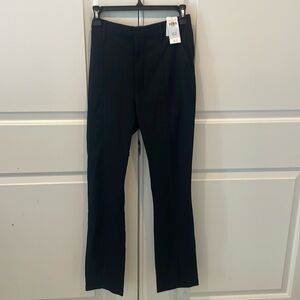 Abercrombie NWT 26s black split hem pants